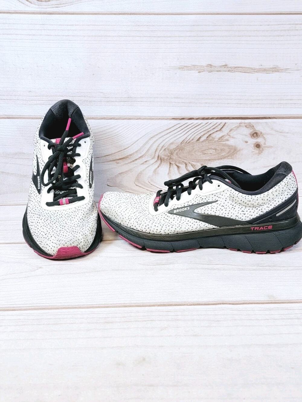 Brooks Trace 1 Running Shoes - Women's Size 10 B — Gray/Black/Pink 1203511B057